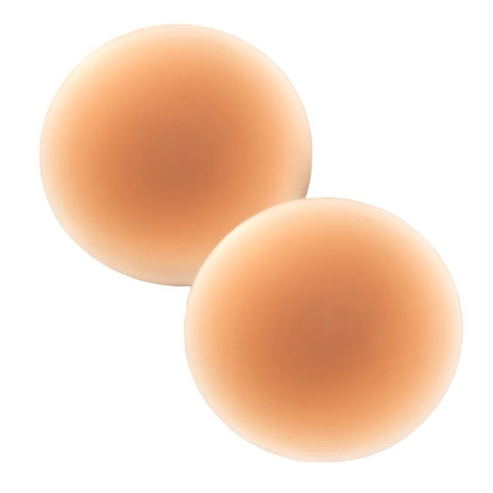 Seamless Nude Silicone Reusable Nipple Covers (Caramel Brown)